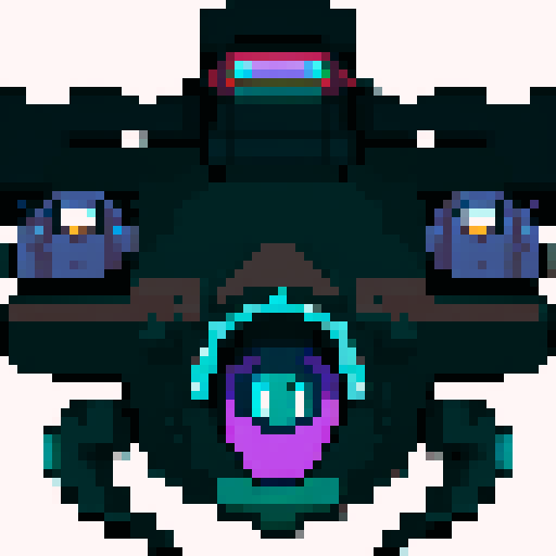 Top down enemy alien spaceships