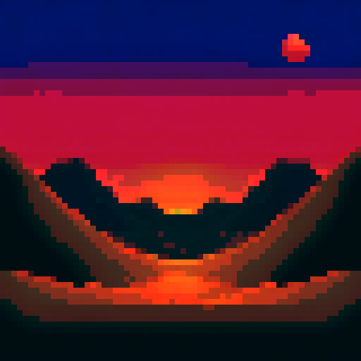 Sand dunes during sunset