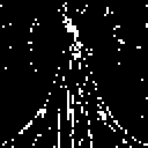 a fairy empress illustration by Harry Clarke pixel art style