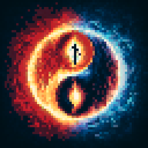make images with twinflames incorporated in the painting of yin and yang symbol?
