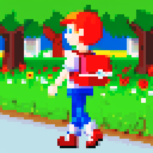 redhead donald tusk with ladybug bag