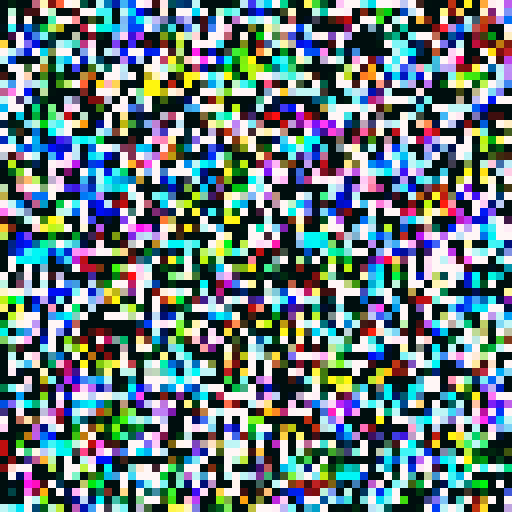 Pixelated skeleton wizard with glowing blue eyes, casting a spell with bony fingers, surrounded by swirling purple smoke