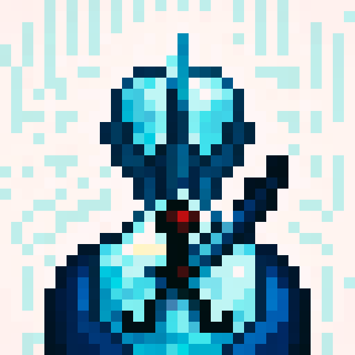 sword, game icon, 32x32 pixel art, sRGB, skill art, close up, portrait, vibrant colors, sharp blade, intricate hilt, glowing enchantment, metallic texture, dynamic perspective, dramatic lighting