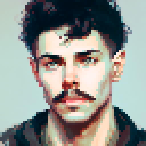 A person's face is overgrown with a beard and mustache, old age comes