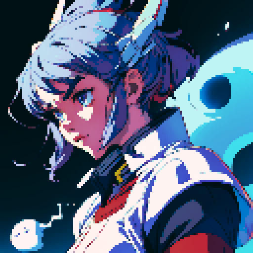 Pixel art, ghost, gundam