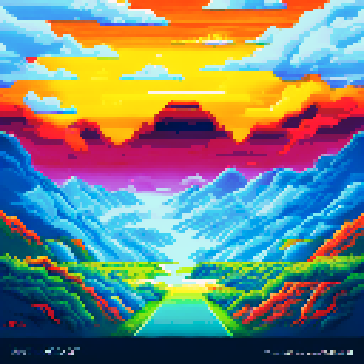 wind swept asian steppe with sRGB palette