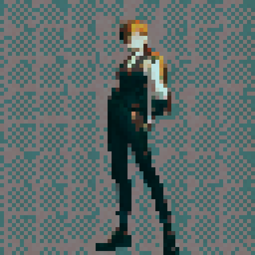 Make it look as though the character is walking across the 4 images