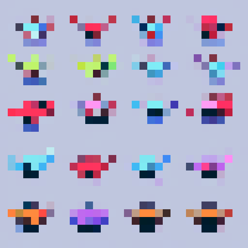 create a 2D slime enemy setup in frames for a bounce animation
