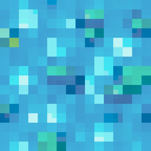 water tile, game icon, 32x32 pixel art, sRGB, skill art, close up, portrait, vibrant colors, flowing waves, sparkling highlights, intricate details, realistic reflections, smooth textures, dynamic brush strokes, immersive depth