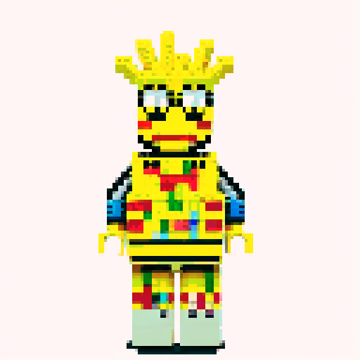Sponge bob pixel lego 