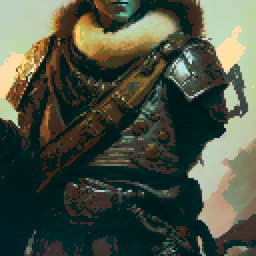 Orc warrior, medieval, fierce, angry chieftain, battle-ready, muscular, wielding a massive axe, adorned with intimidating tribal tattoos, standing amidst a smoky battlefield, surrounded by fallen enemies, in a fantasy RPG art style