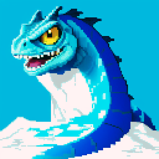 but the blue and white basilisk on the moon