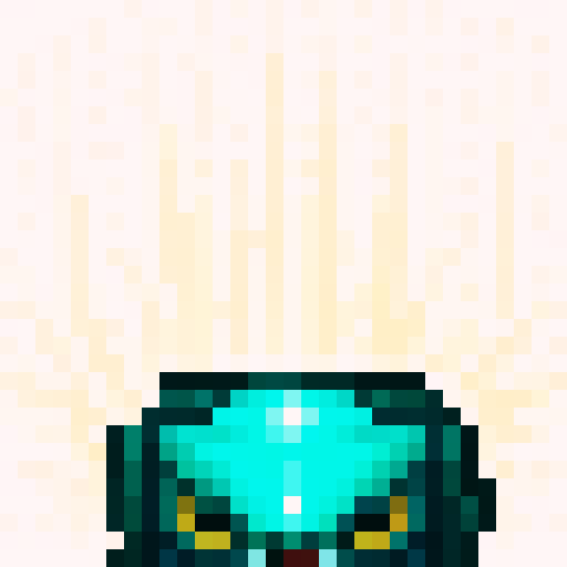 knight's armor, game icon, 32x32 pixel art, sRGB, skill art, close up, portrait, shining helmet, intricate chainmail, polished breastplate, adorned with heraldry, gauntlet gripping a sword, visor revealing determined eyes, ornate shoulder pauldrons, stylized cape flowing, battle scars, glinting armor plating