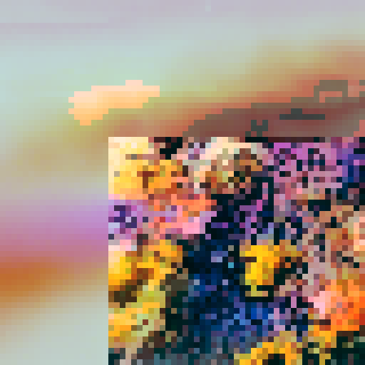 Sunset over rolling hills, with warm oranges and pinks fading into purples and blues, captured in a landscape portrait