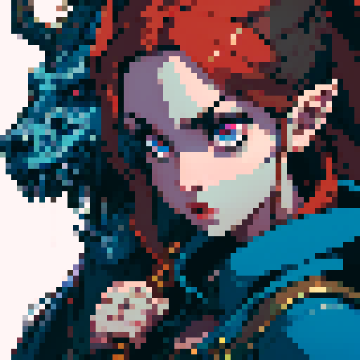 wizard character in the style of Diablo 2