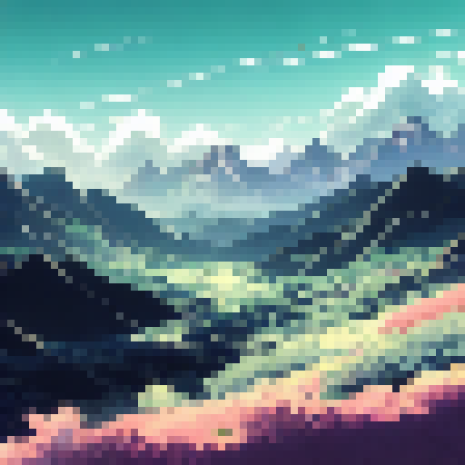 landscape with beautiful mountains
