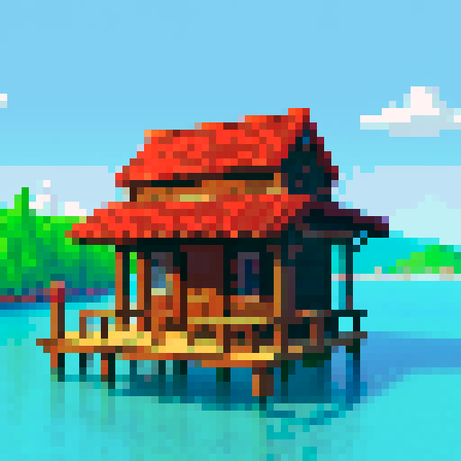 Dock at a fantasy port