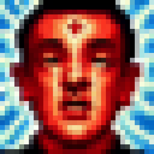 Hitler, standing tall in a black coat and red armband, gazes out at a sea of swastikas as lightning strikes behind him, illuminating his menacing expression and the bleak, desolate landscape.