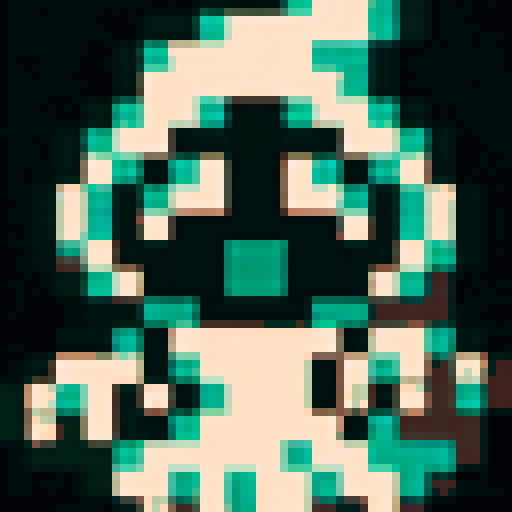 add a walking animation in 4 frames for a ghost character