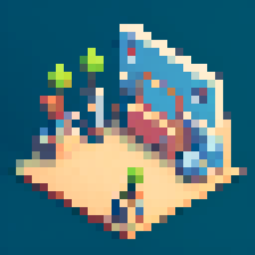shake hand, pixel art, game asset for icon, vibrant colors, detailed shading, and crisp lines, game asset for casual game