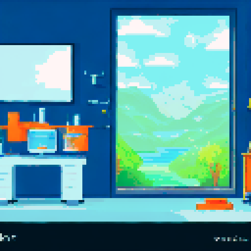 A simple, science lab, that would contrast nicely with white text