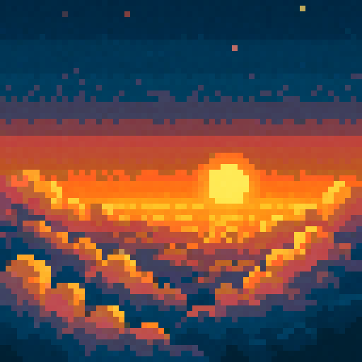 above the clouds pixel
