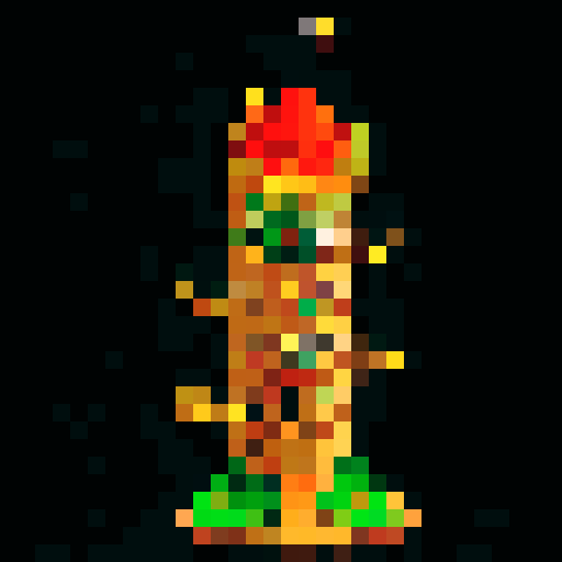 medieval-inspired, low to the ground, fire-slinging tower