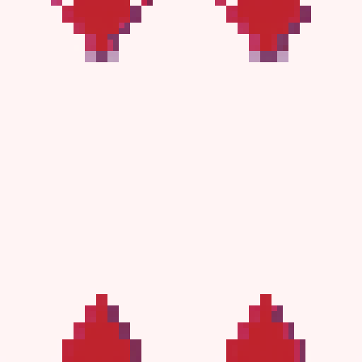 pixel art with a white background and a contour for the shape
