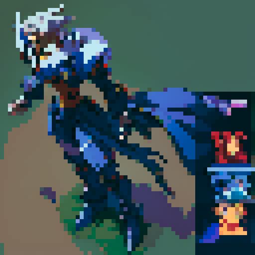 Xenogears-inspired male character, isometric angle, pixel art, sRGB, no background, neutral stance