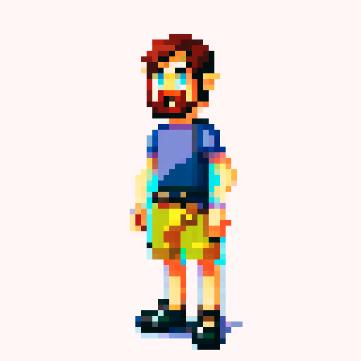 Rotate this character so that it is facing to the right side