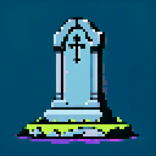 tombstone, weathered and cracked, haunted, spooky, scary, against a vibrant sRGB against dark background