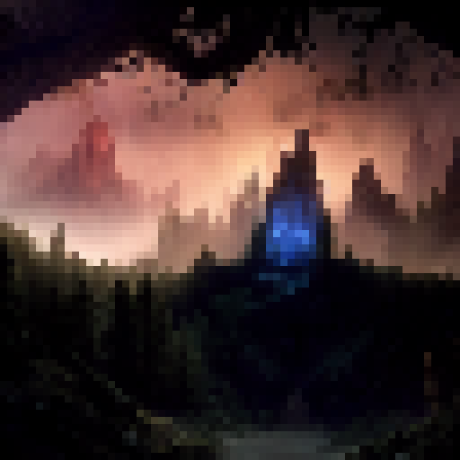 "An enigmatic forest clearing, shrouded in mist, with an ancient stone altar towering over a mystical portal, guarded by a majestic dragon and surrounded by glowing crystals and arcane runes, all rendered in the vivid colors and intricate details of a high-fantasy RPG."