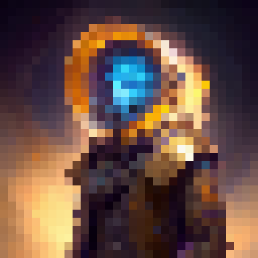 Paladin with a holy shield, vibrant energy and crackling lightning swirling his head, vivid holy golden colors