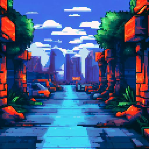 Post apocalyptic metro tunnel