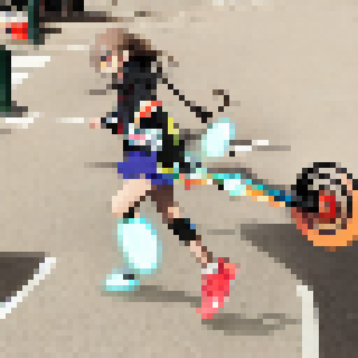 Futuristic anime soccer players with super suits execute lightning-fast dribbling moves and perfect bicycle kicks in a high-tech stadium, surrounded by neon lights and digital scoreboards.