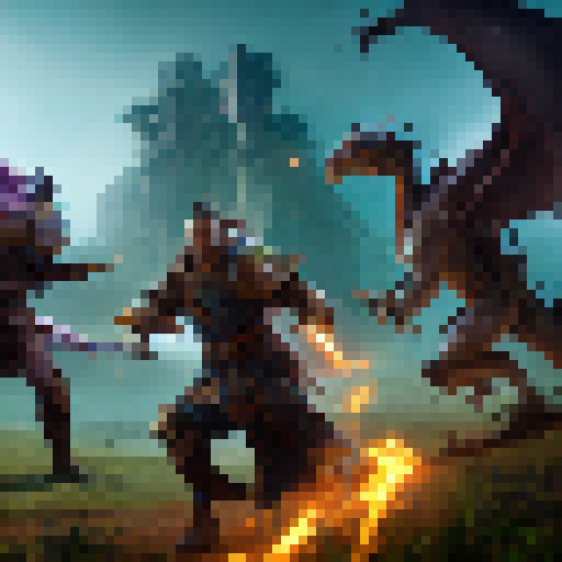 Three warriors, each with unique weapons and armor, sprint through a mystical forest, dodging giants and dragons as they race towards the safety of the enchanted castle in a thrilling game of Tag with a Twist.