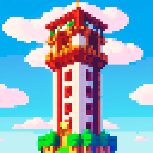 a giant tower that reaches the sky 