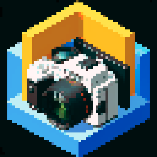 Isometric view of a modern SLR camera.