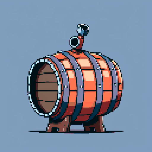 Rifled barrel. on a solid color background so I can easily remove the background