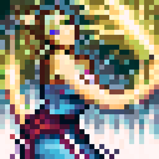 female warrior, vibrant green hair with braids, large sword, fantasy RPG character portrait