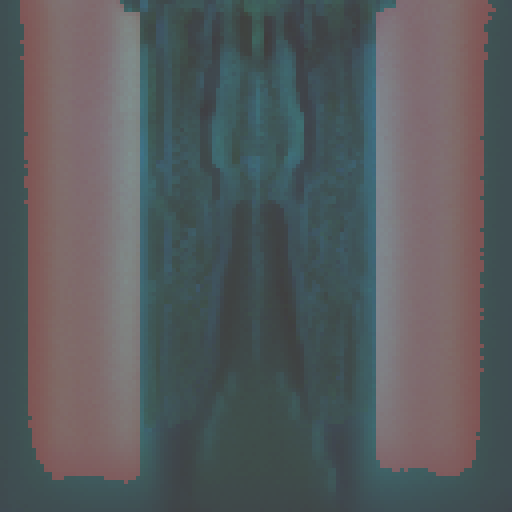 blue glowing magic staff, intricate pixelated design, shimmering energy pulsating from the core, vibrant shades of cobalt and sapphire, intricate details creating a mesmerizing visual, nostalgic retro feel, crisp and clean pixel art style