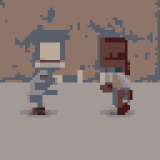 twins fighting the same person