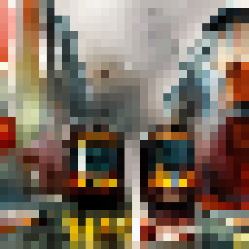 background with rainy city and rusted trams