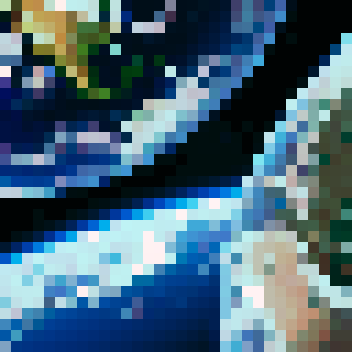 A view of the earth from space