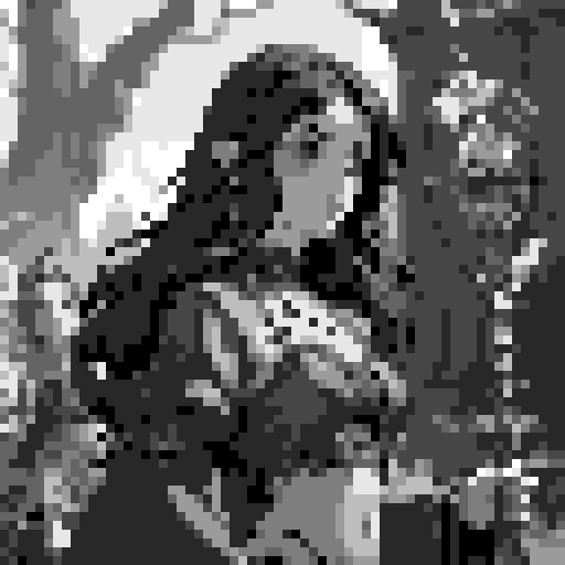 lustful temptress, skin tight lace, deep v-neck crop top, intricate druidic staff, pixel art, sRGB