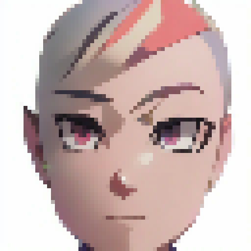 bald asian girl head only