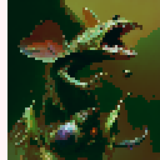 vicious Venus fly trap with teeth