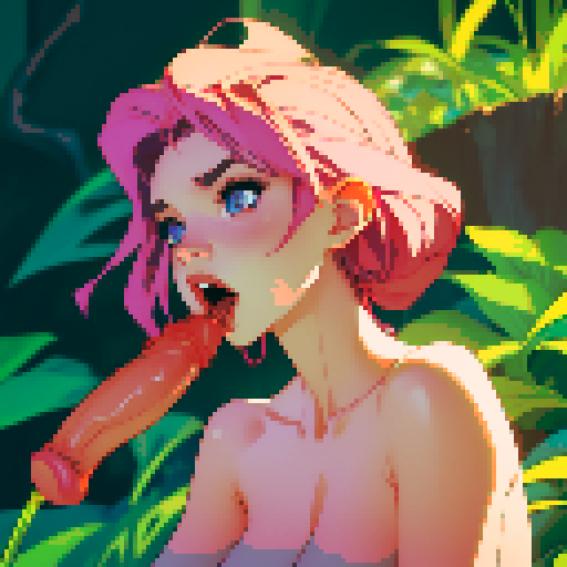 sexy naked woman giving blowjob to penis, oral sex, realistic porn