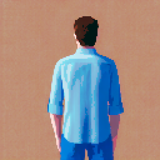 human in linen pants and shirt