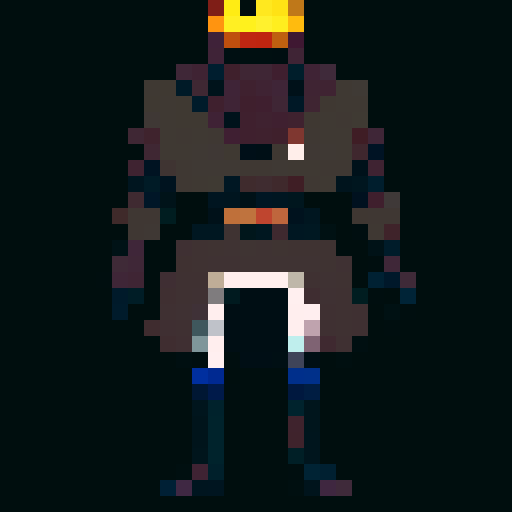 A headless horsemen character. This will be the player character. They have a pumpkin for their head. In some versions it will be without the head and will hold the pumpkin in its hands. But this version the player should have the pumpkin head. Headless horsemen also ride horses but I don't want that for this version.